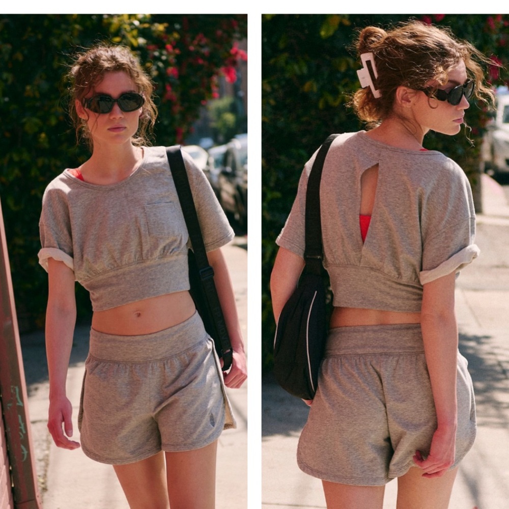 Free People Movement Challenger Set. Color Heather Grey.